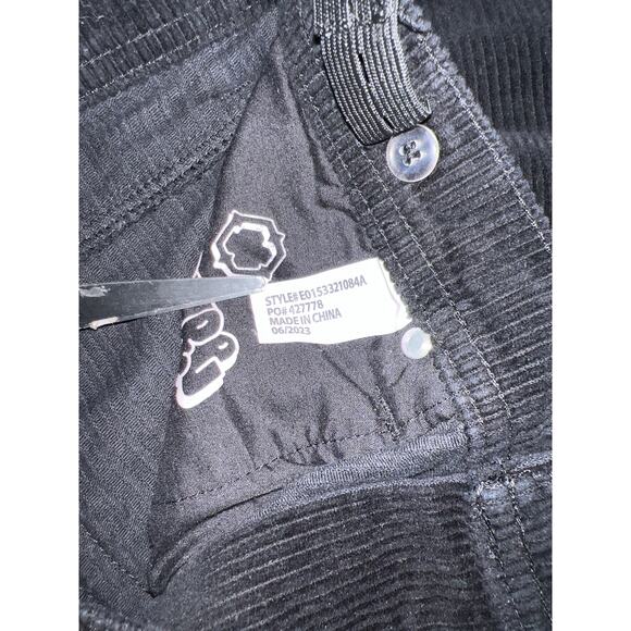 Empyre Black Relaxed Baggy Skateboarding Y2K Skater Corduroy Pants  size 27 - Picture 6 of 6
